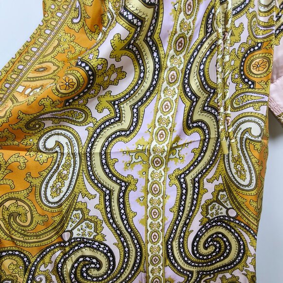 ALEMAIS paisley-print puff-sleeve maxi dress SIZE AU 8 - Picture 10 of 13